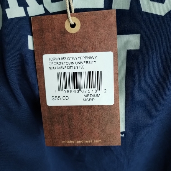 Medium Large Mens Mitchell & Ness Georgetown Hoyas Champ City Tee Shirt - Picture 11 of 11